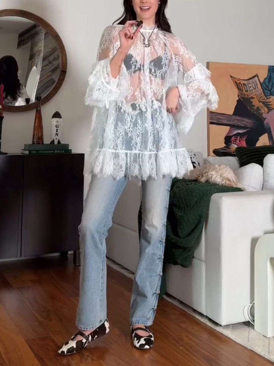 Fashion Lace Long Sleeve