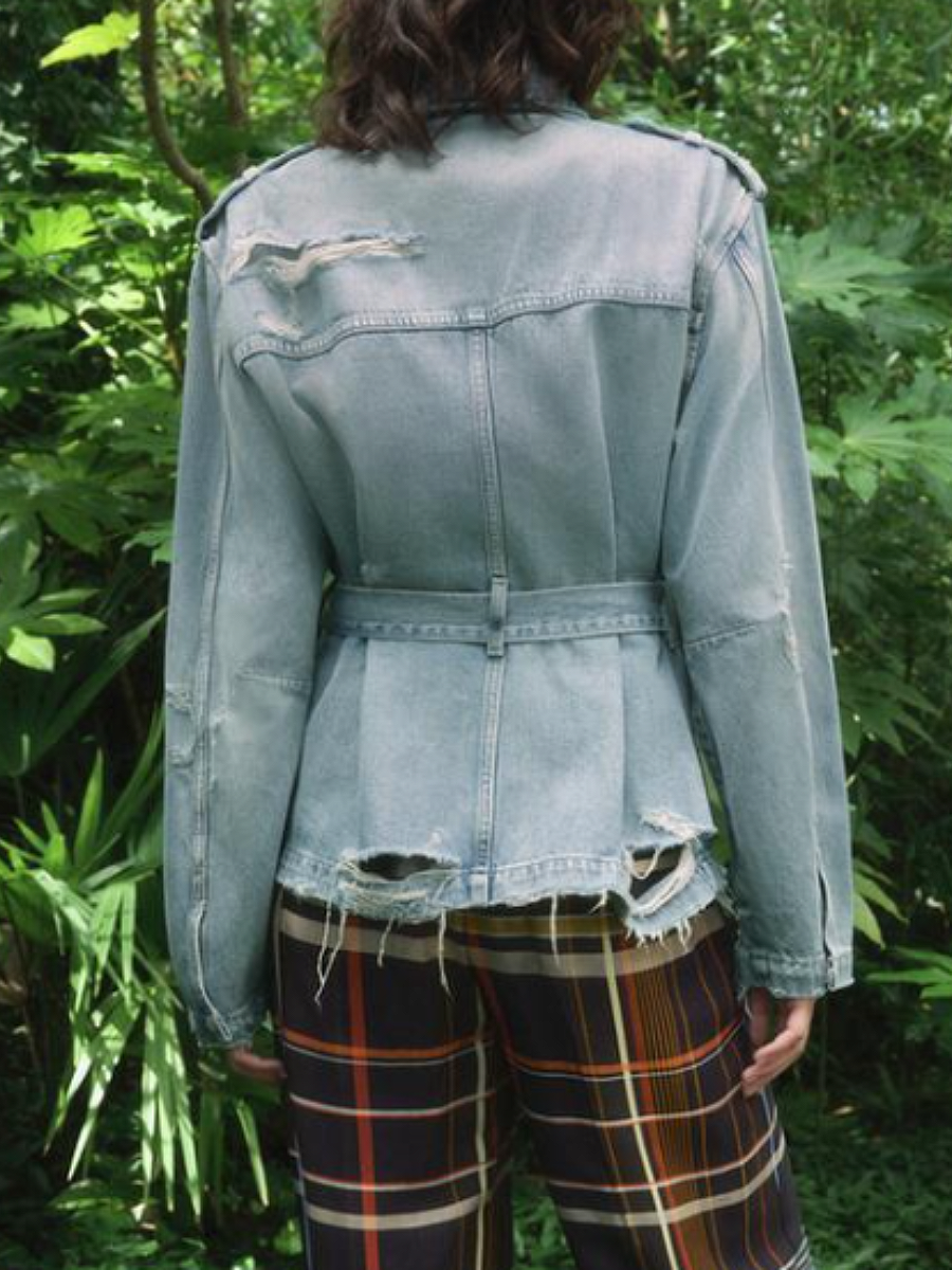 Denim Waisted Jacket