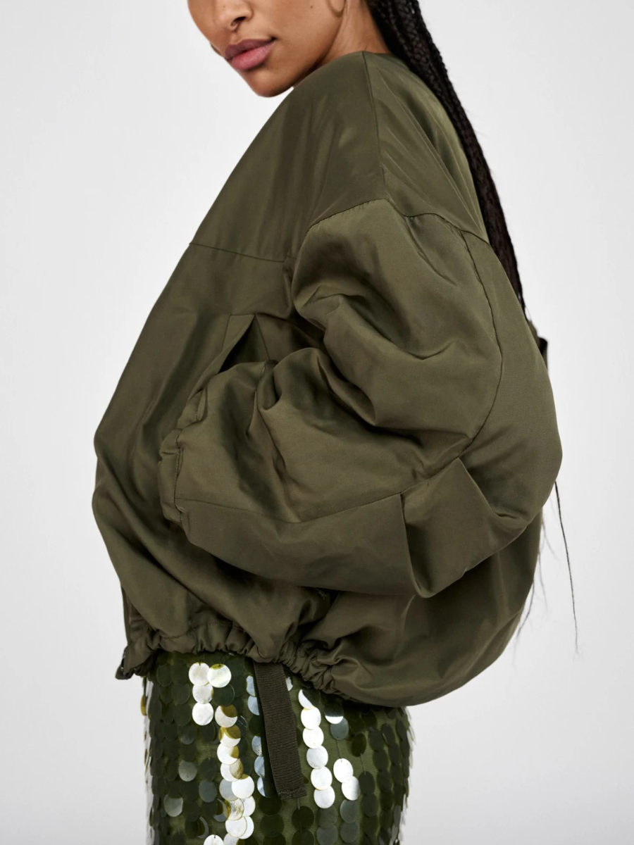 Autumn Dark Green Comfortable Jacket