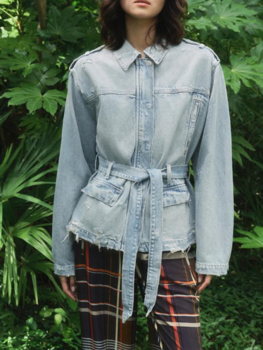 Denim Waisted Jacket