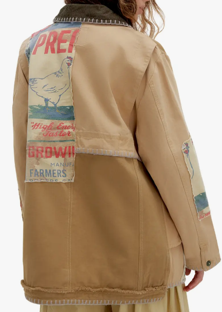 Fab Patchwork Casual Jacket