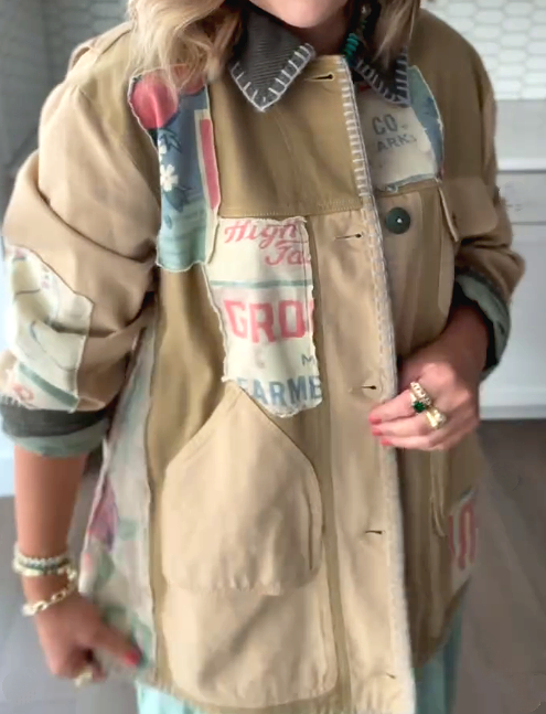Fab Patchwork Casual Jacket