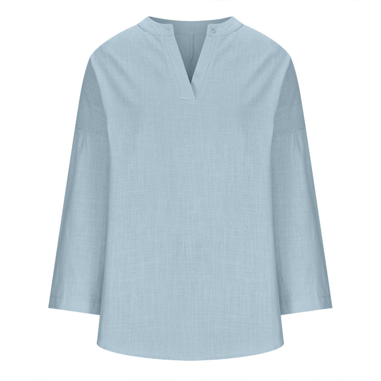 Modern Blue Striped Long Sleeve Top