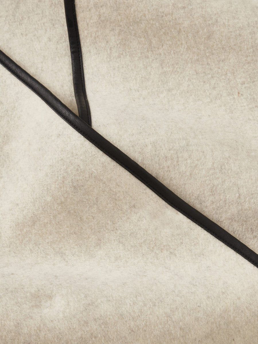 Simple Style Wool Balloon Jacket