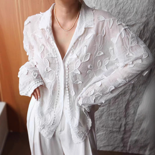 Three-dimensional Embroidered Blouse