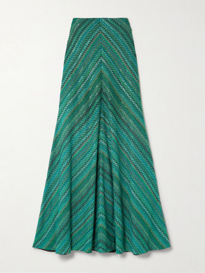 Fashion Striped Fringe Dress