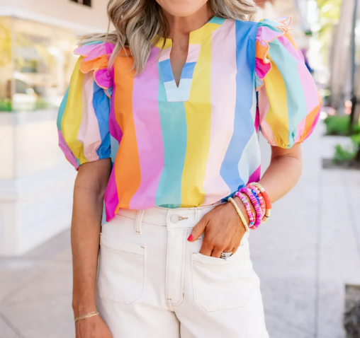 Color Striped Top