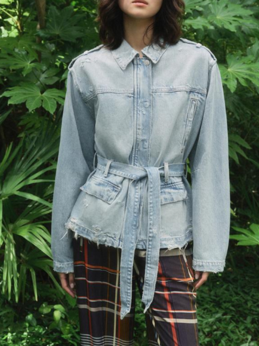 Denim Waisted Jacket
