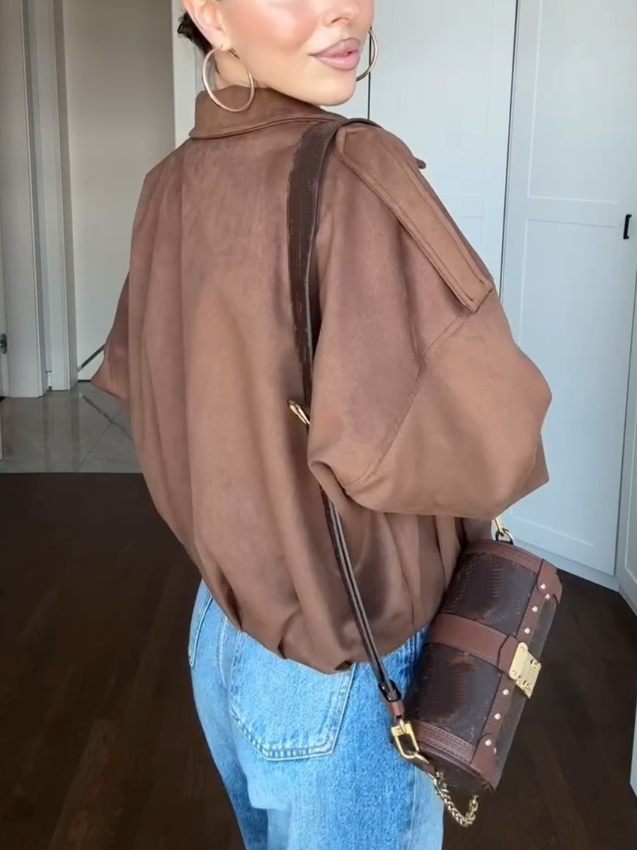 Autumn Zip Solid Color Jacket