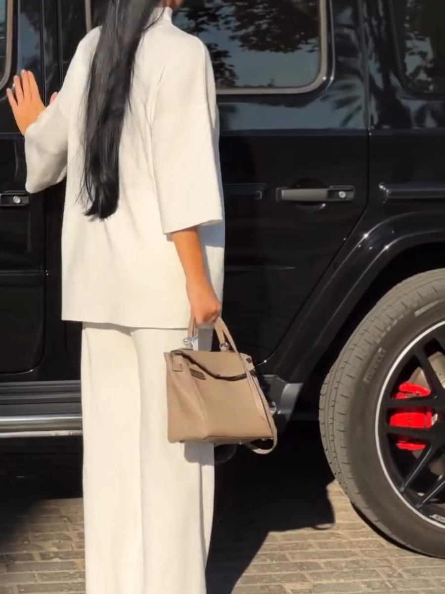 Comfortable Solid Color Two-Piece Set