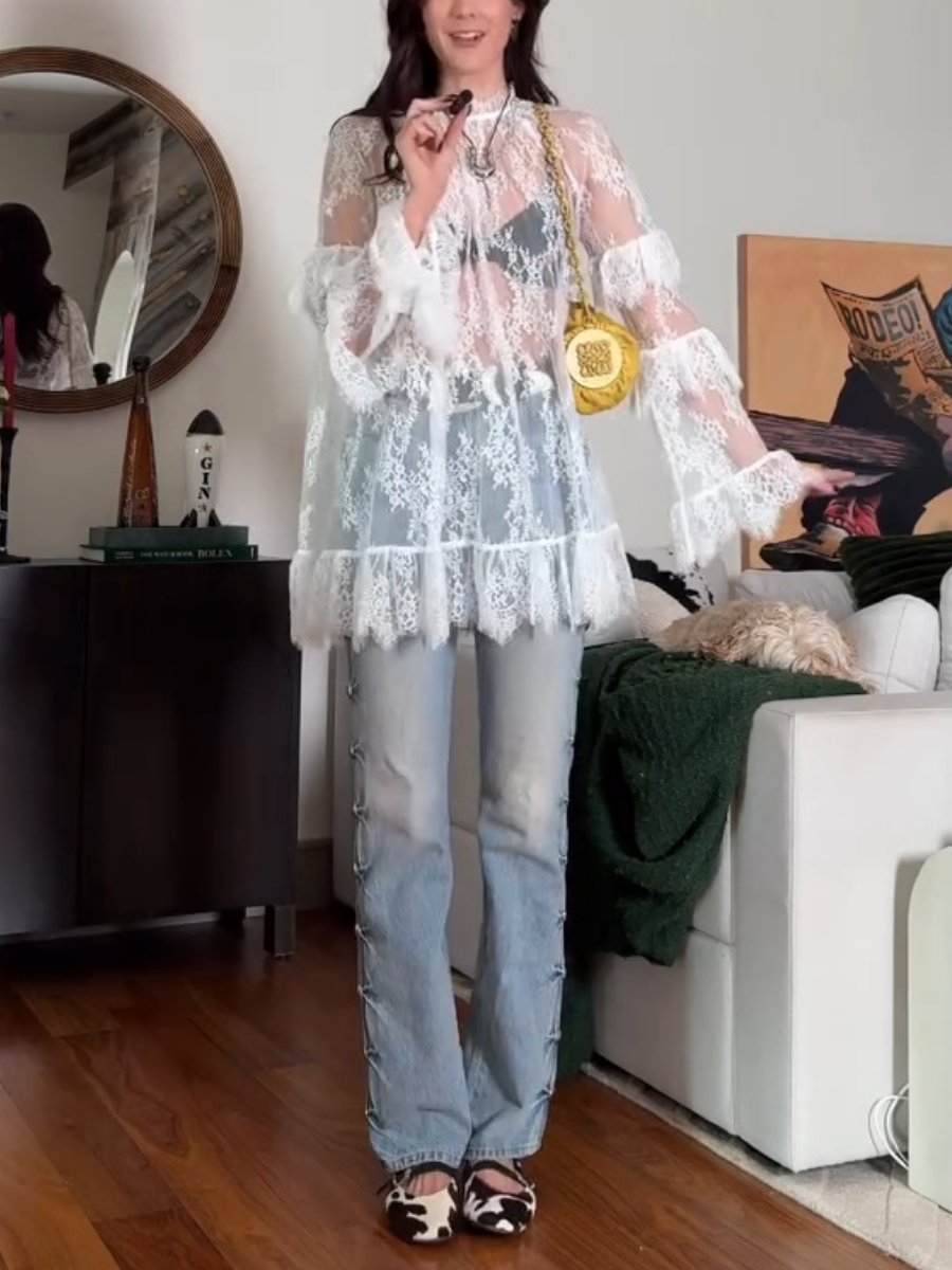 Fashion Lace Long Sleeve