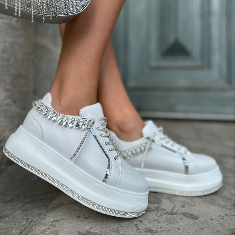 Sparkling Rhinestone Sneakers